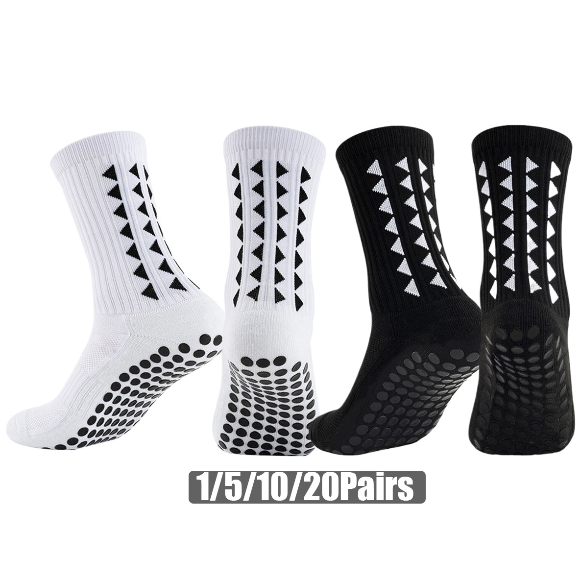 Anti Blister Sock - Non Slip Grip Athletic Socks Men