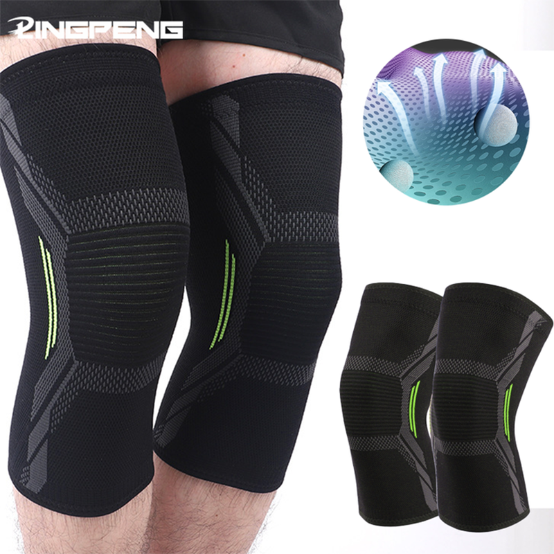 Running Gear In The Cold - Single Knee Pad Knitted Nylon Sports