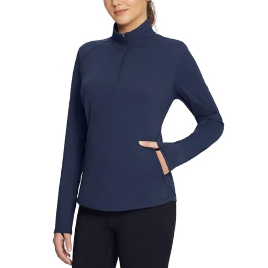 Running Gear In The Cold - Women's Fleece Pullover Jacket Water Resistant