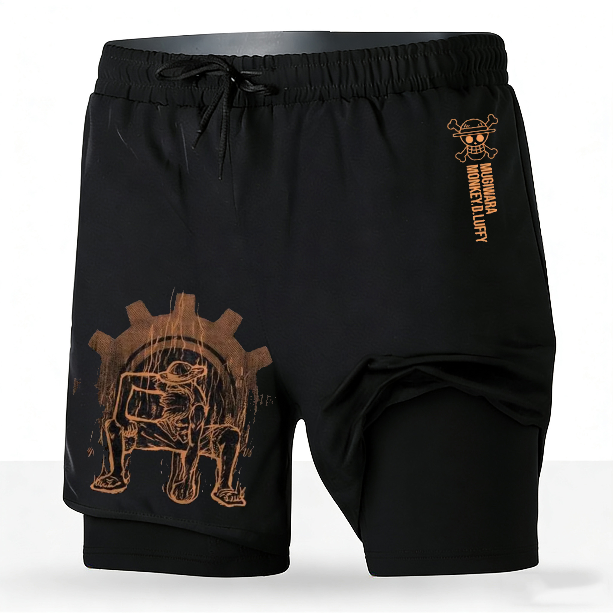 Men's One Piece Anime 2-in-1 R - Running Gear In Japan ulasan dan harga