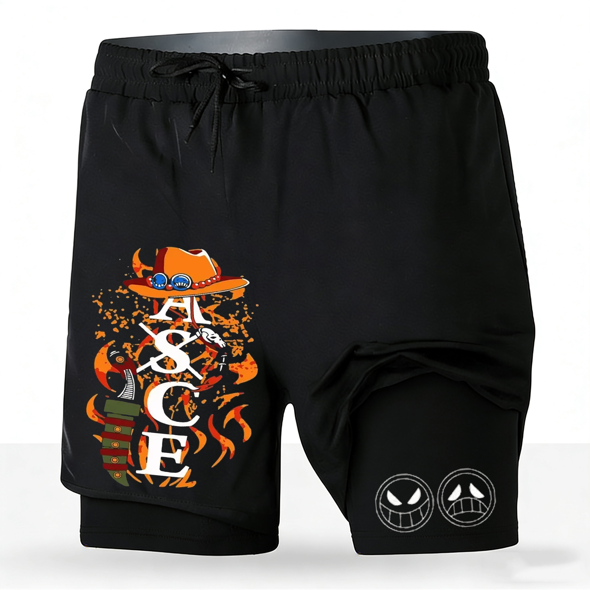 Men's One Piece Anime 2-in-1 R - Running Gear In Japan ulasan dan harga
