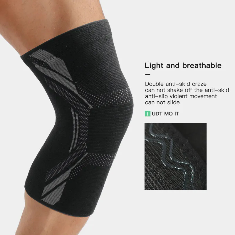 1Pc Knitted Nylon Sports Knee  - Running Gear In The Cold ulasan dan harga