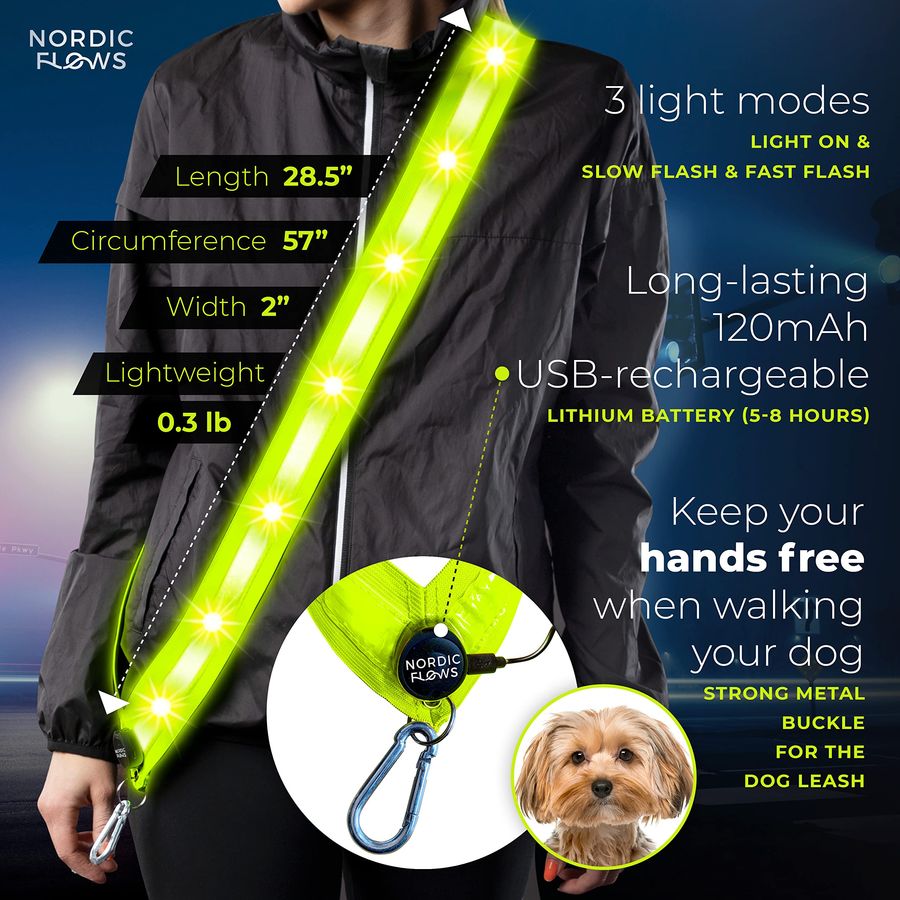 Rechargeable LED Lights Safety - Running Gear In The Dark ulasan dan harga