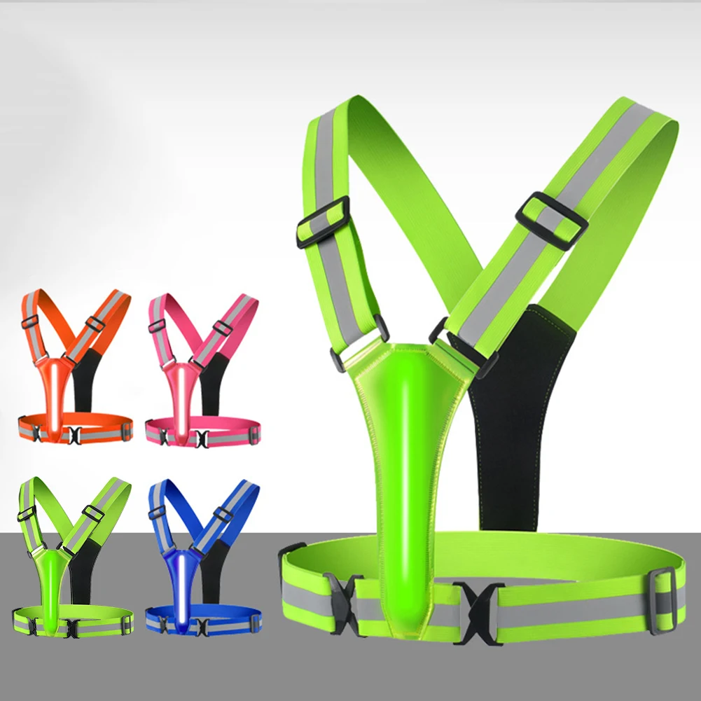 LED Running Vest USB Rechargea - Running Visibility Gear ulasan dan harga