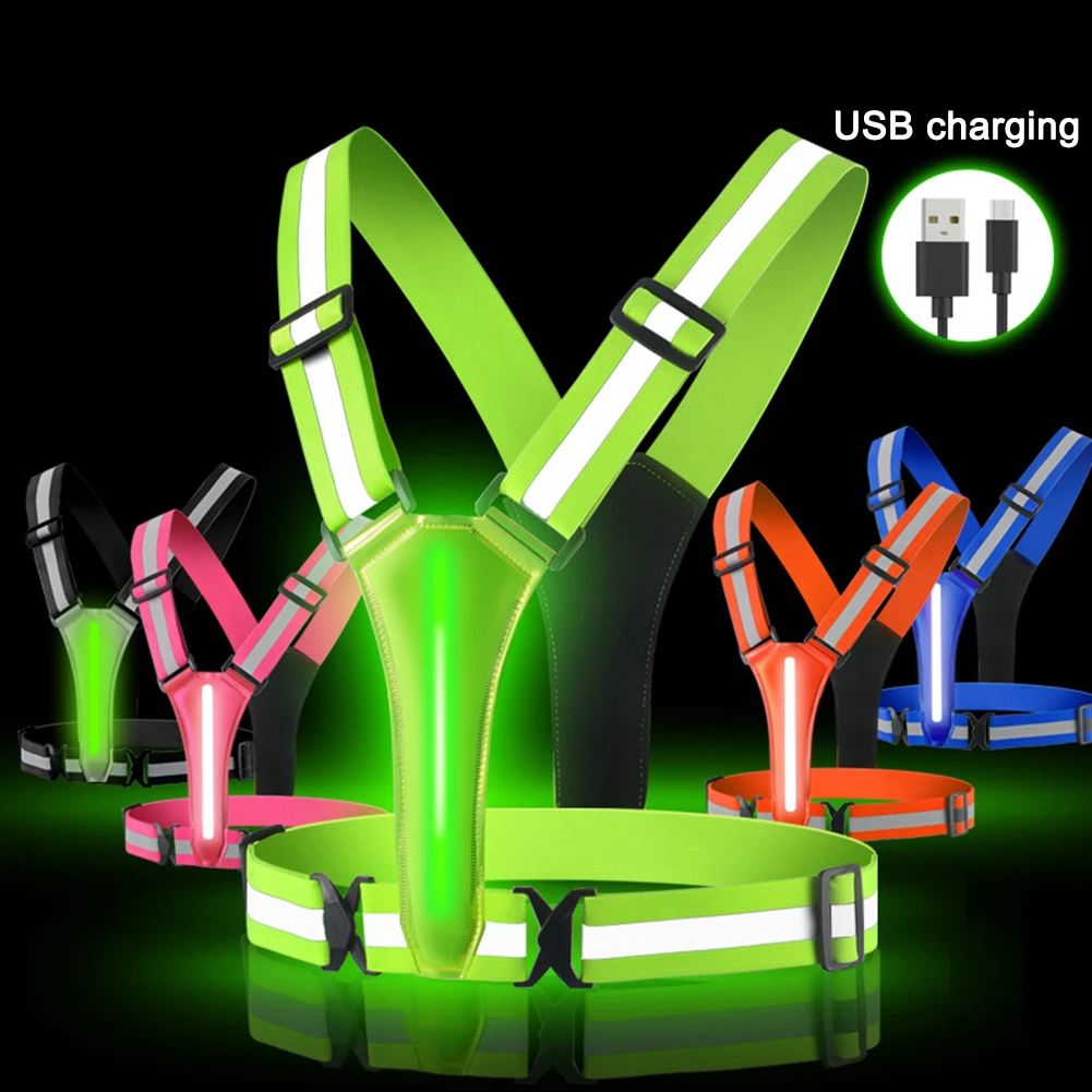 LED Running Vest USB Rechargea - Running Visibility Gear ulasan dan harga