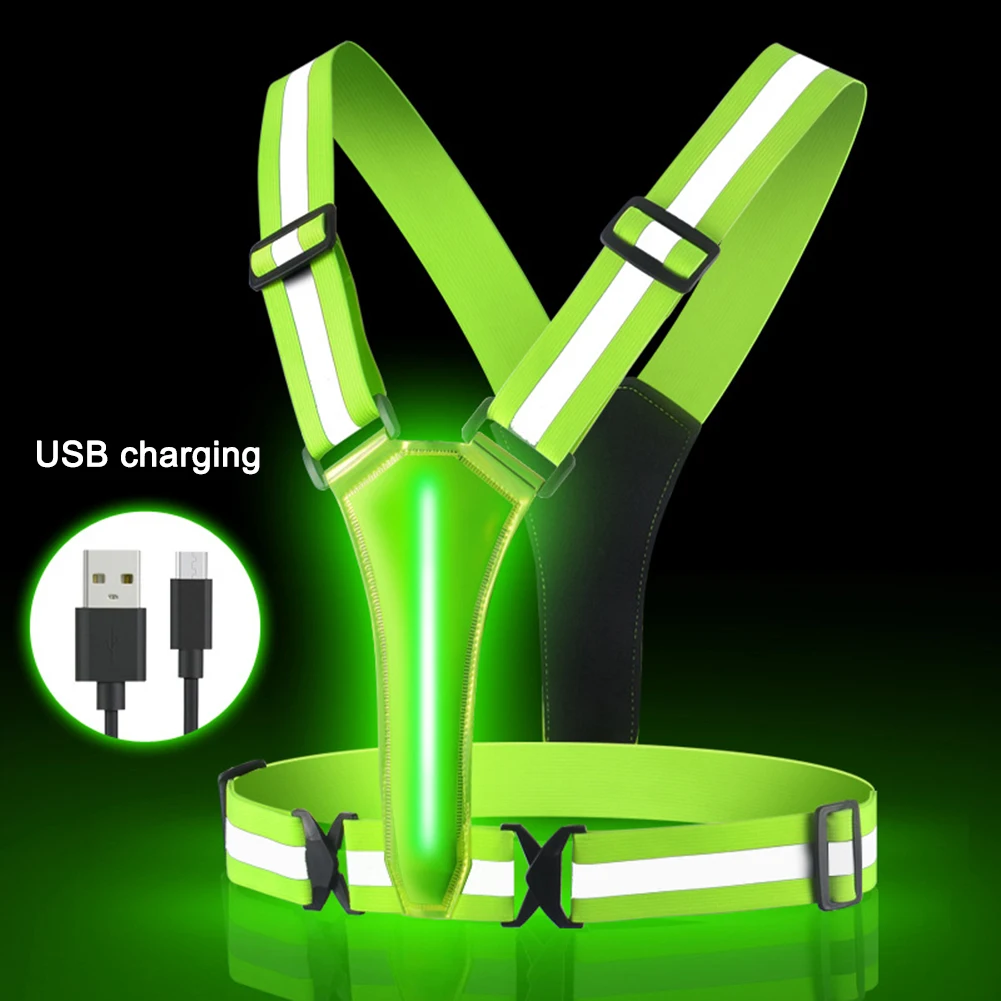 LED Running Vest USB Rechargea - Running Visibility Gear ulasan dan harga