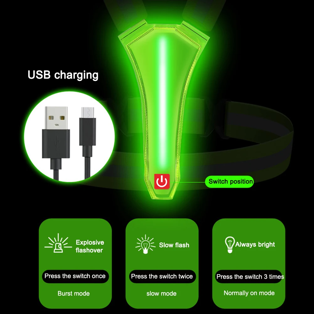 LED Running Vest USB Rechargea - Running Visibility Gear ulasan dan harga