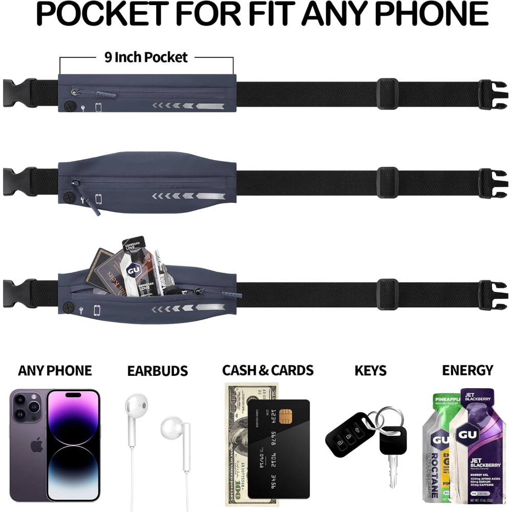 Slim Running Belt for Women Me - Running Gear In The Dark ulasan dan harga