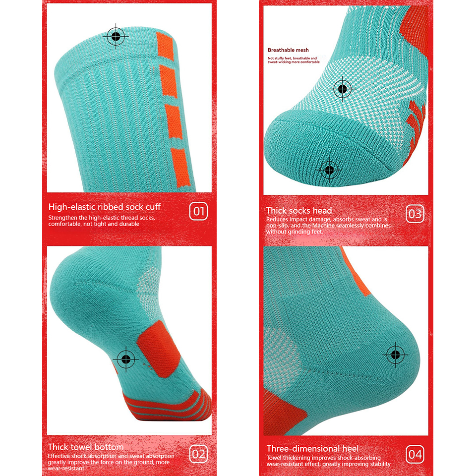 Loogdeel 1 Pair Men's Mid-Calf - Anti Blister Sock ulasan dan harga