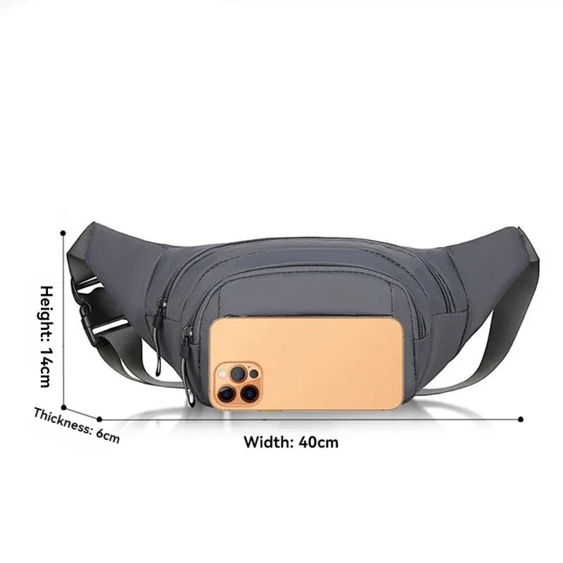 Men Canvas Fanny Waist Packs U - Running Zwift ulasan dan harga