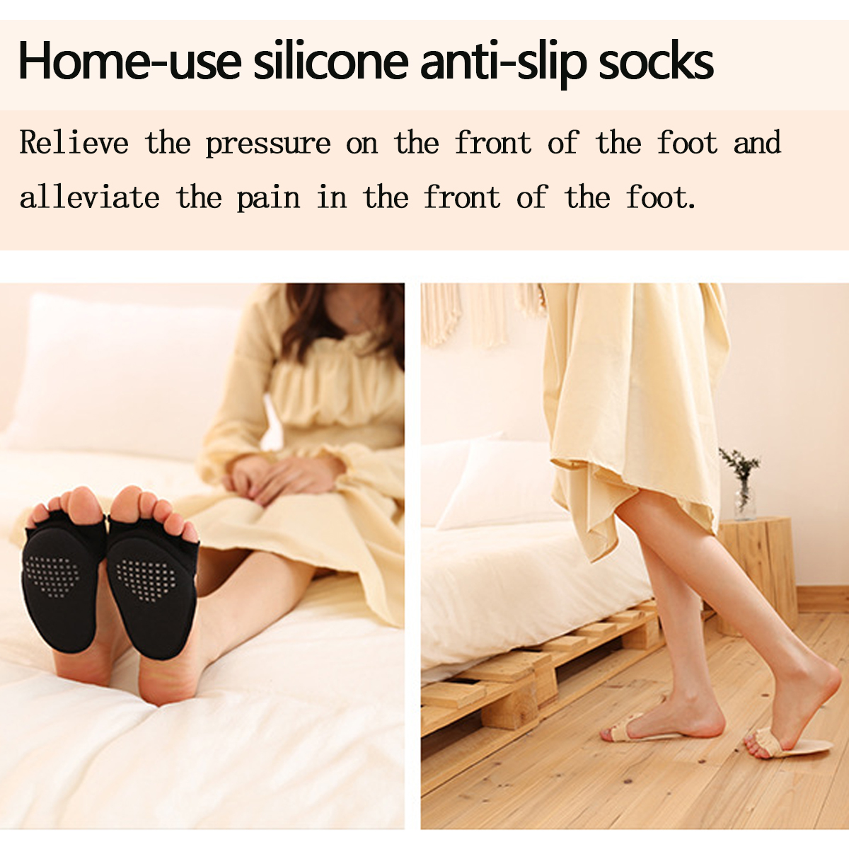 （2 pairs）0Invisible Toe Socks  - Anti Blister Sock ulasan dan harga