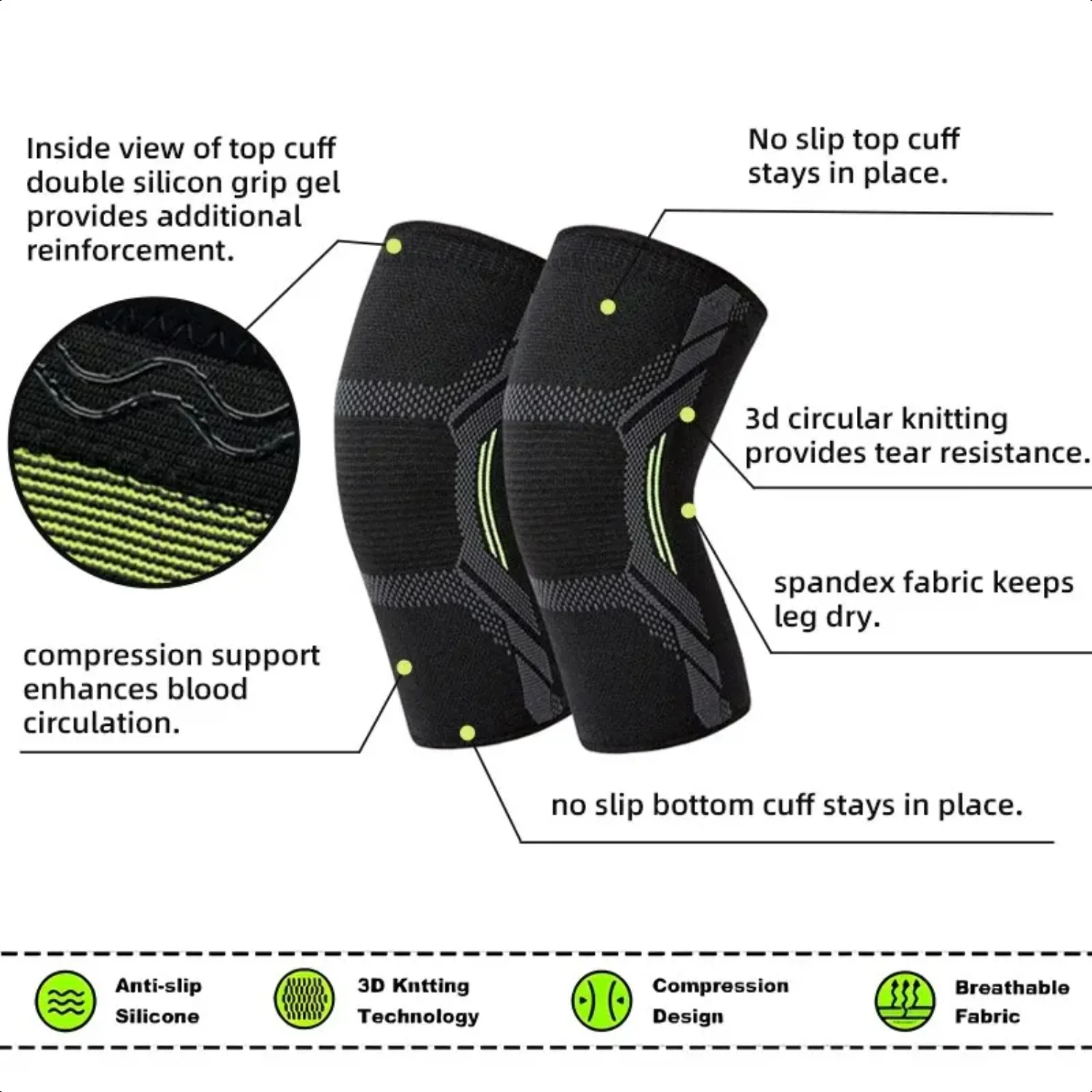 Single Knitted Nylon Sports Kn - Running Gear In The Cold ulasan dan harga