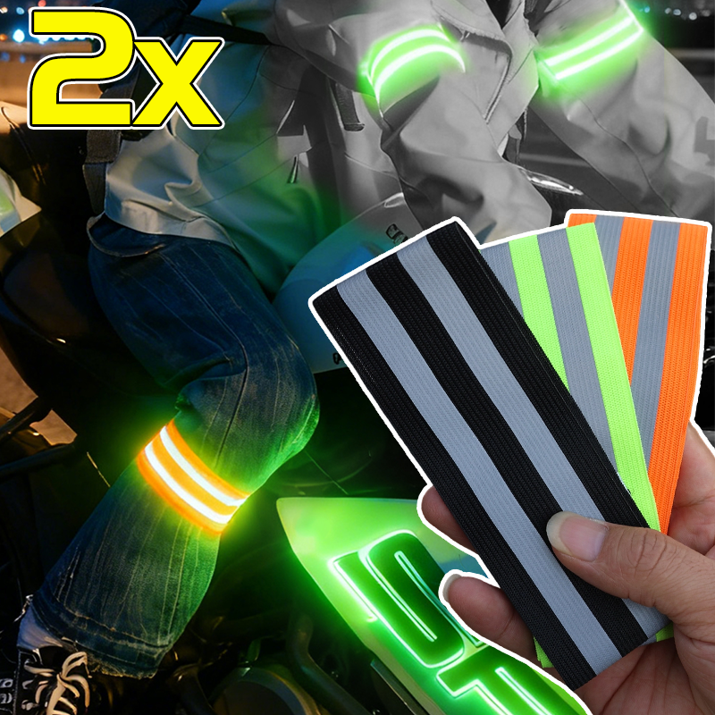 Reflective Bands Arm Wrist Leg - Running Visibility Gear ulasan dan harga