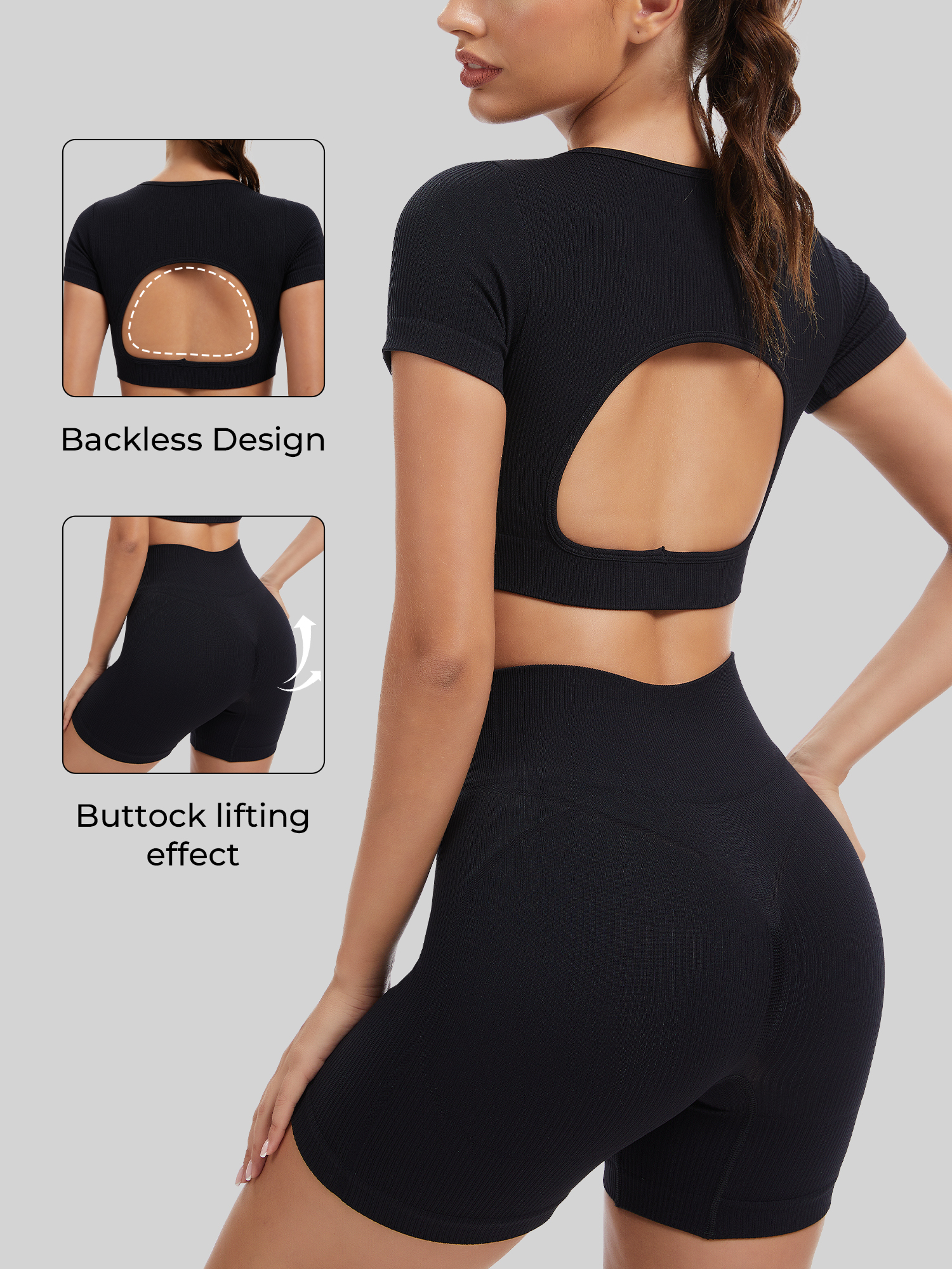 Yoga Set Sports Bra Outfit, Ti - Running Gear Outfit ulasan dan harga