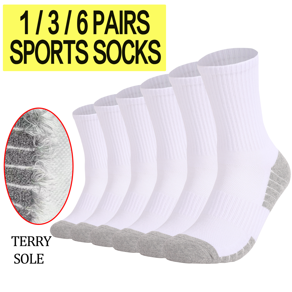 1/3/6 Pairs Thick Men Women Hi - Anti Blister Sock ulasan dan harga