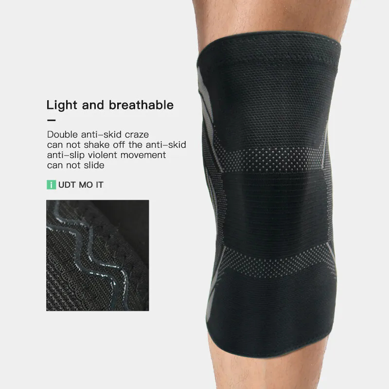 1Pc Knitted Nylon Sports Knee  - Running Gear In The Cold ulasan dan harga