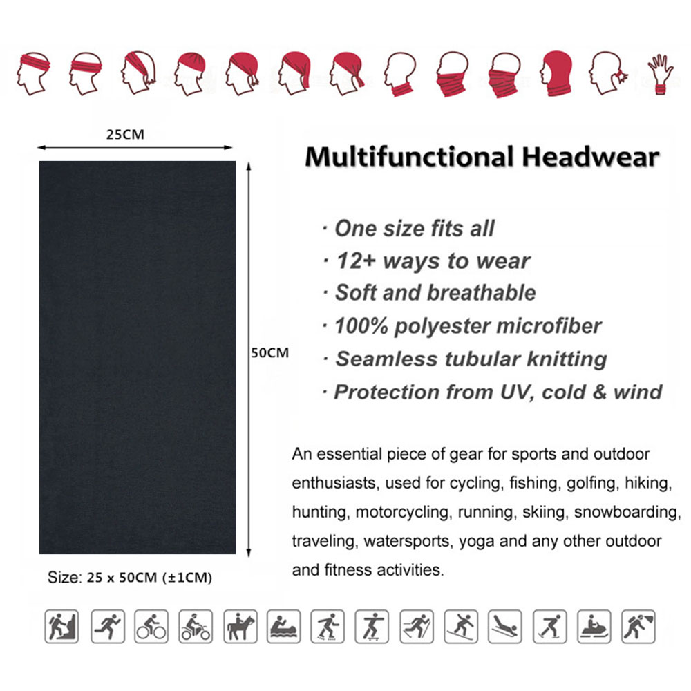 Dark Color Tube Neckchief Outd - Running Gear In The Dark ulasan dan harga