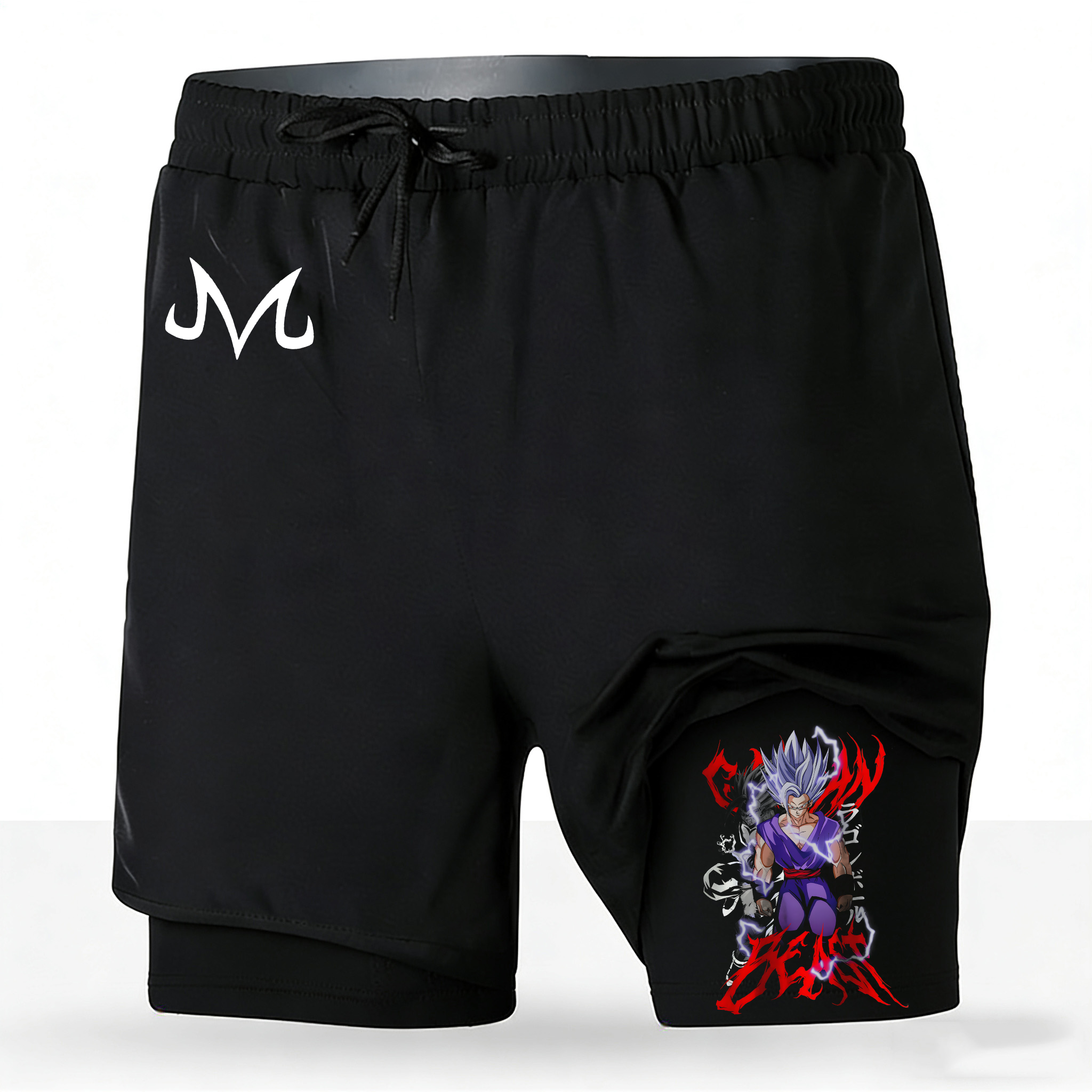Men's 2 in 1 Double Layer Quic - Running Gear In Japan ulasan dan harga