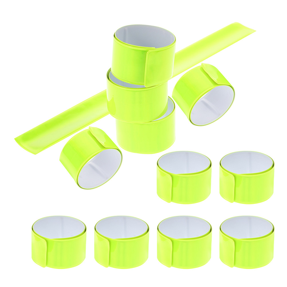 12Pcs Reflective Slap Bracelet - Running Visibility Gear ulasan dan harga