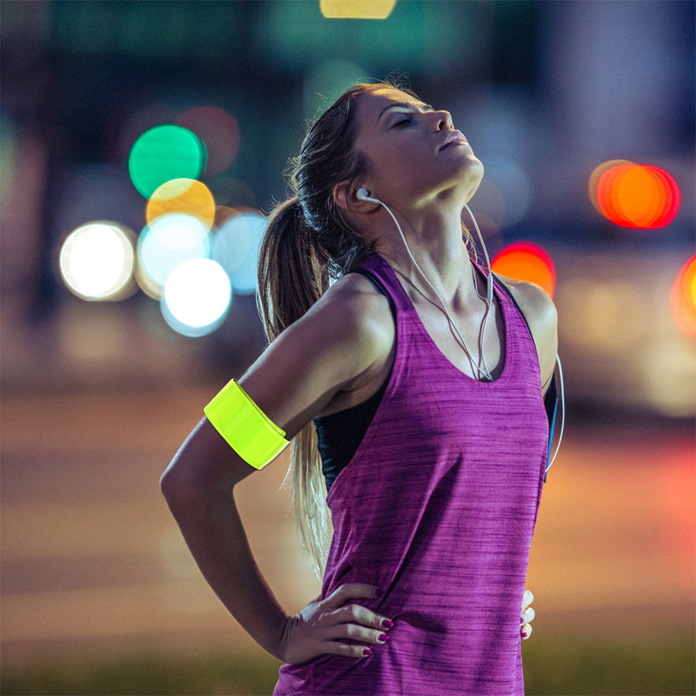 12Pcs Reflective Slap Bracelet - Running Visibility Gear ulasan dan harga