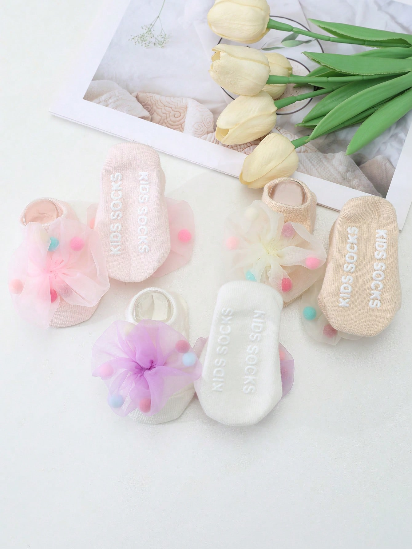 3 Pairs of Baby Girls' Cotton  - Anti Blister Sock ulasan dan harga