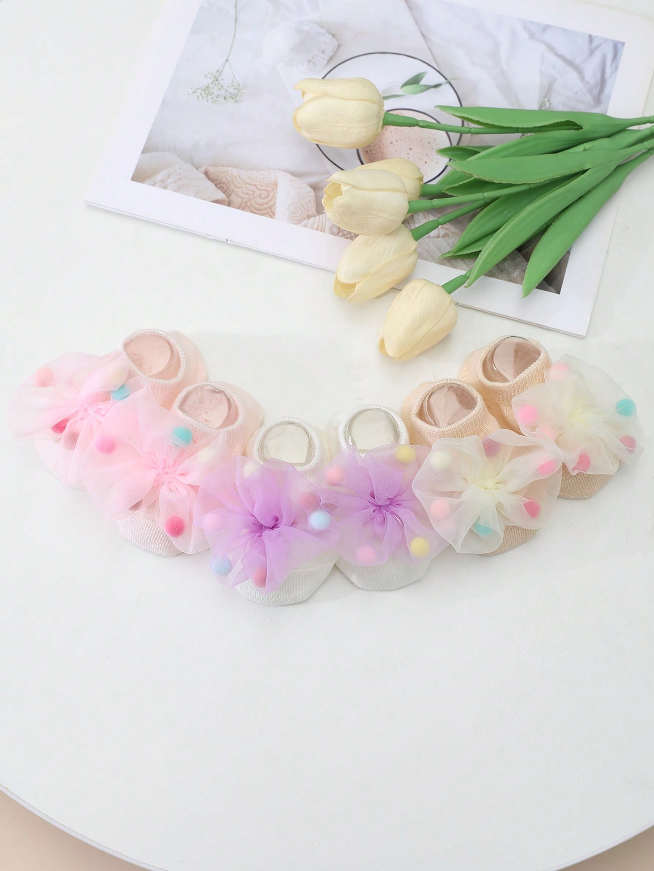 3 Pairs of Baby Girls' Cotton  - Anti Blister Sock ulasan dan harga