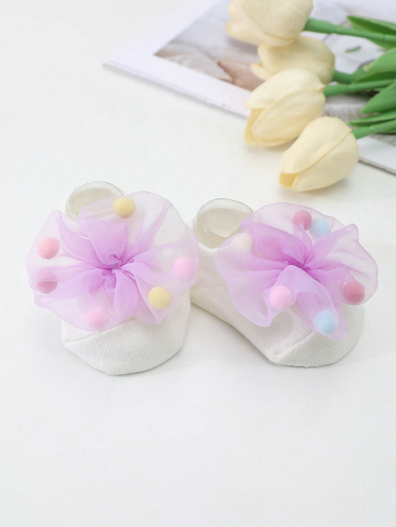 3 Pairs of Baby Girls' Cotton  - Anti Blister Sock ulasan dan harga