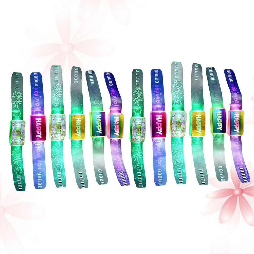 12Pcs Flashing Luminous Bracel - Running Gear In The Dark ulasan dan harga