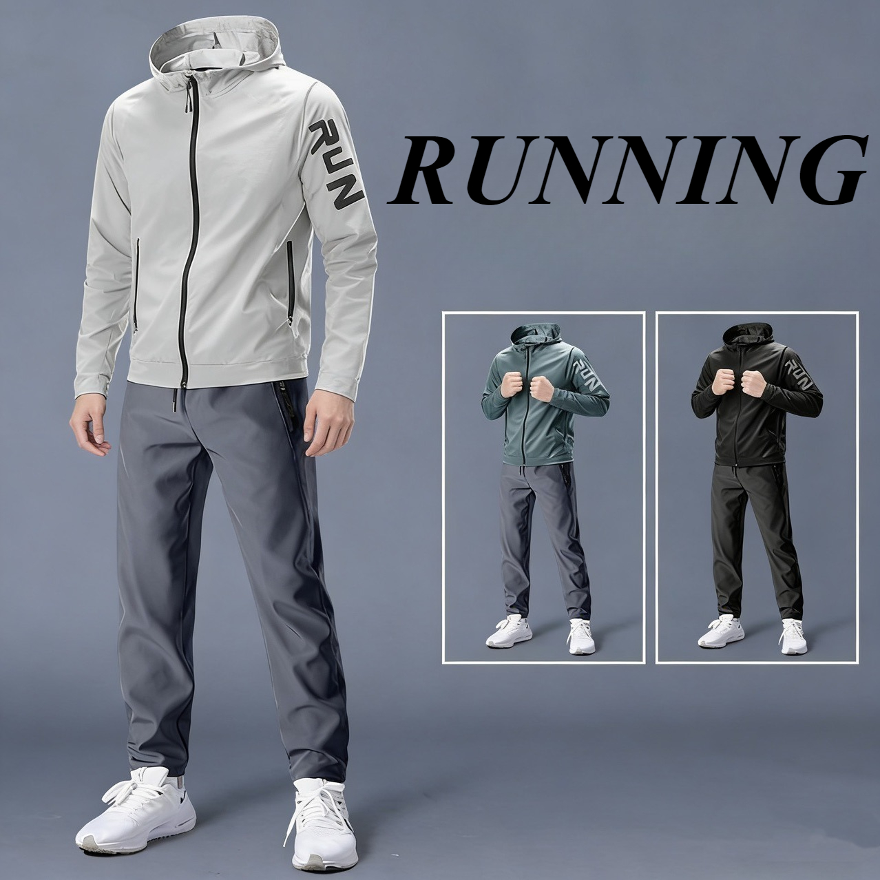 Men's Sportswear Running Set w - Running Gear Outfit ulasan dan harga