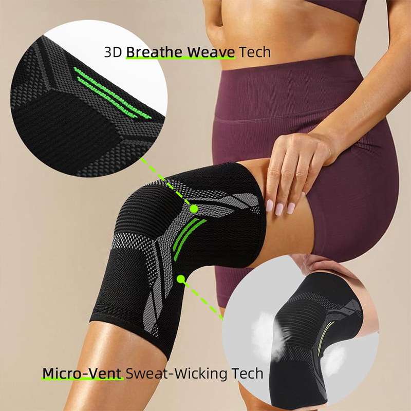 Single Knee Pad Knitted Nylon  - Running Gear In The Cold ulasan dan harga