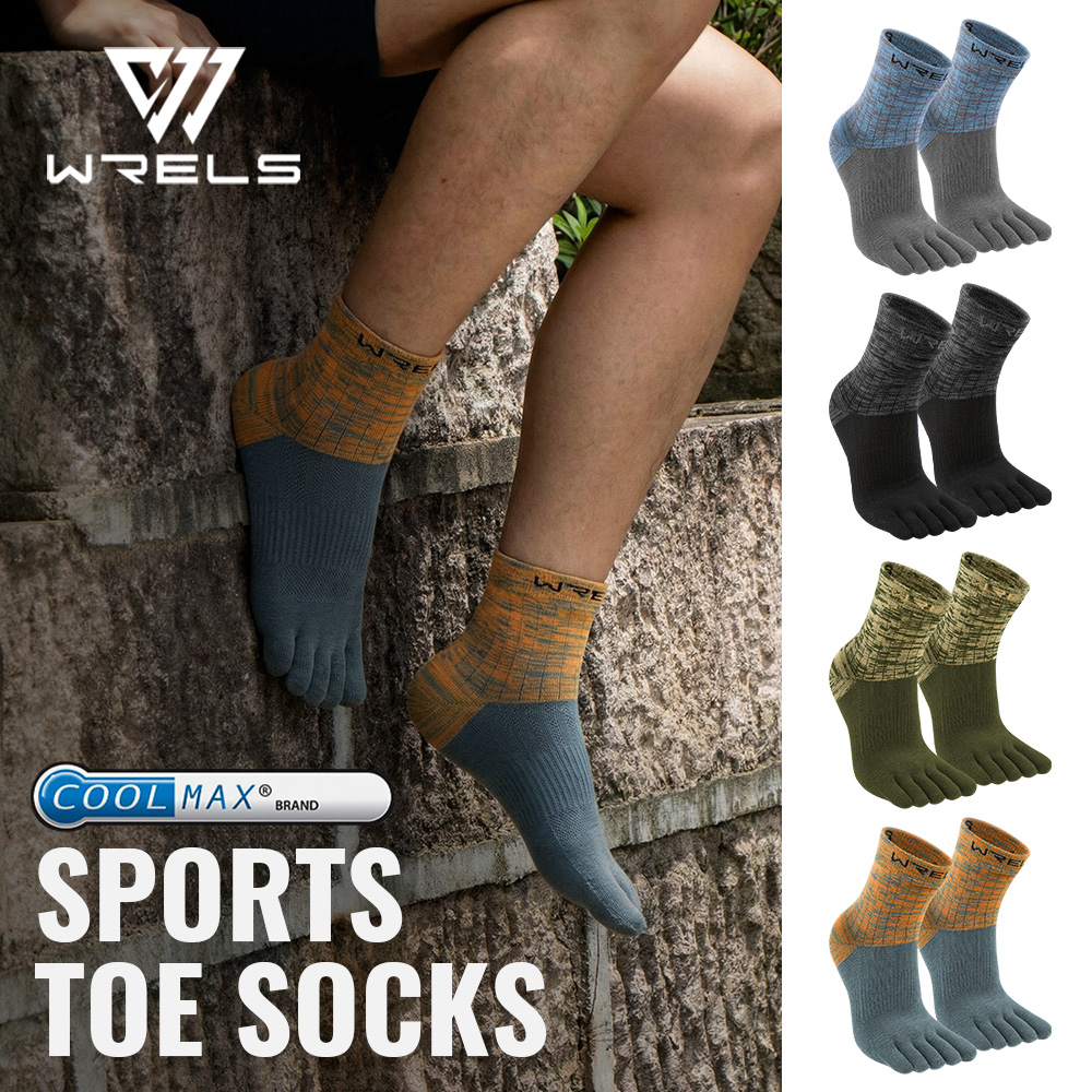 WRELS 1/2/3pairs COOLMAX Five  - Anti Blister Sock ulasan dan harga