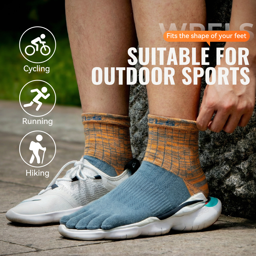 WRELS 1/2/3pairs COOLMAX Five  - Anti Blister Sock ulasan dan harga