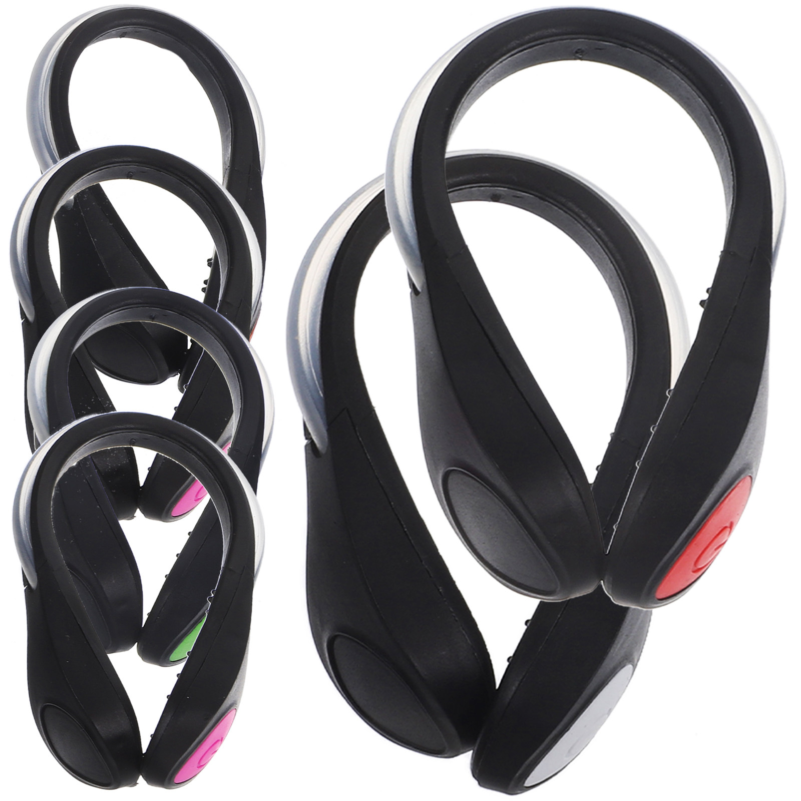 6Pcs LED Shoe Clip Lights Gear - Running Visibility Gear ulasan dan harga