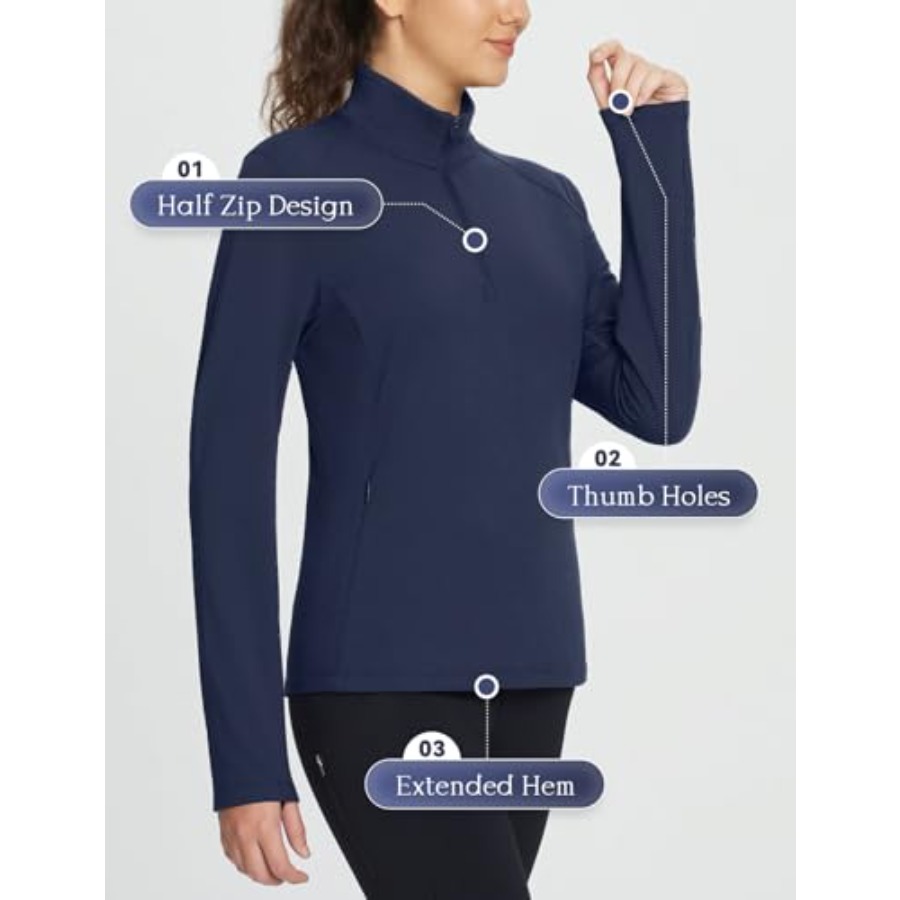 Women's Fleece Pullover Jacket - Running Gear In The Cold ulasan dan harga