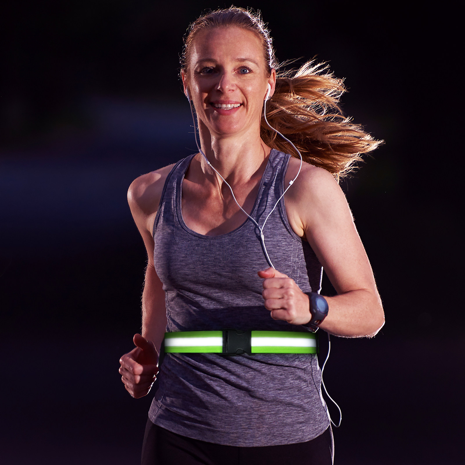 Fluorescent Green Reflective B - Running Visibility Gear ulasan dan harga